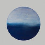 BEYOND OF THE LANDSCAPE.Alberto Reguera, 2016. Tondo diameter 100 cm. Acrylic on canvas