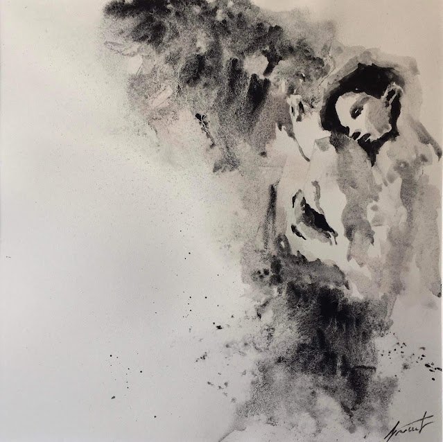 Ana Grasset, exposición de acuarelas recientes en blanco y negro